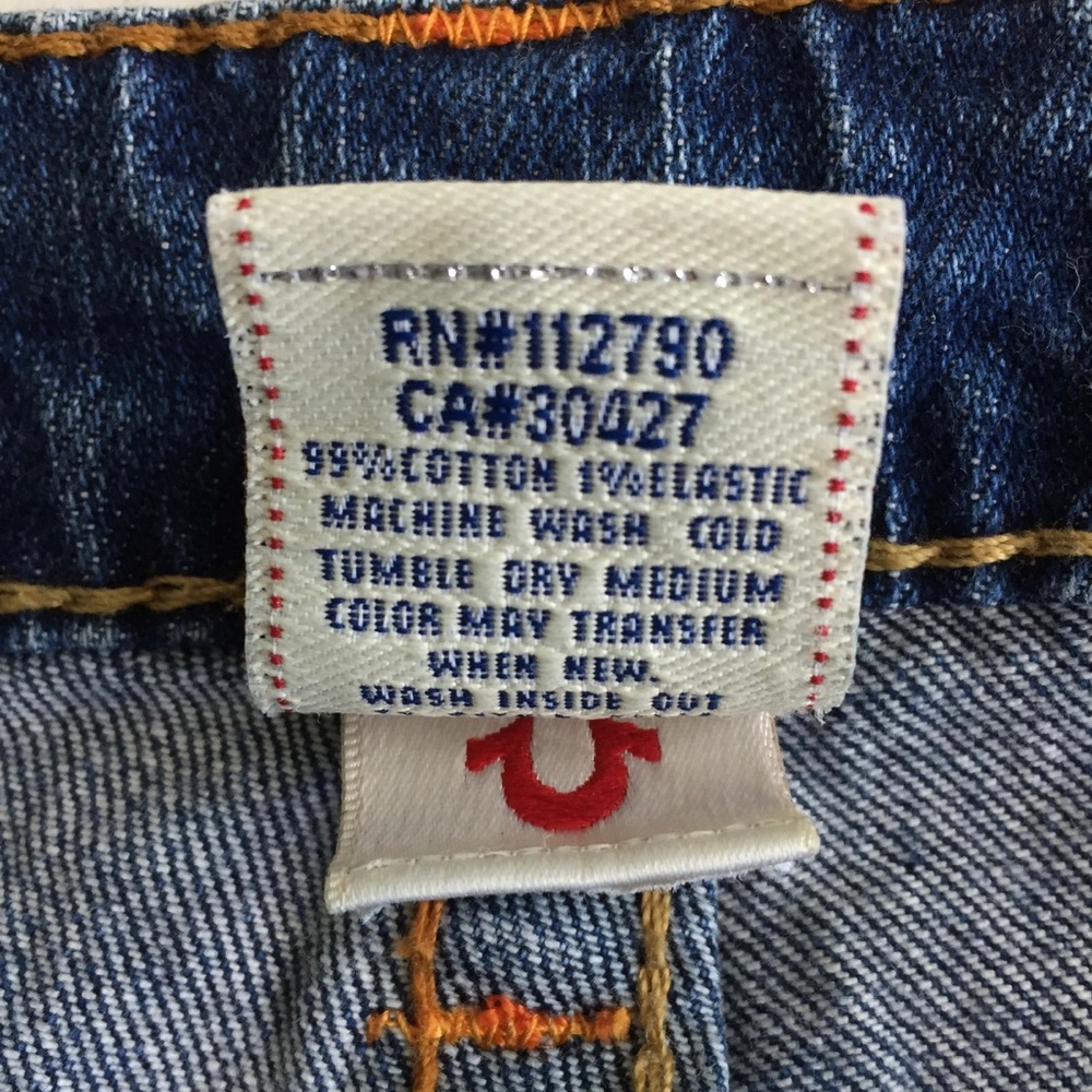 TRUE RELIGION Wide Leg Bobby Jeans Sz 29 - Picture 7 of 7